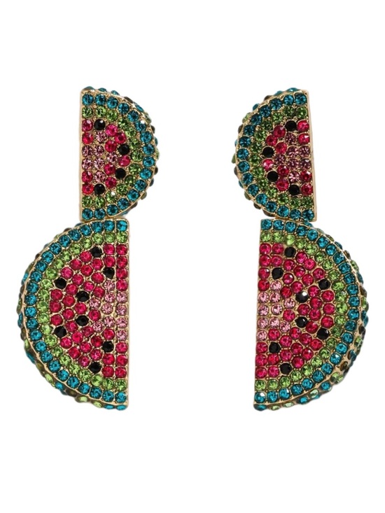 Jewelry - One in a Melon Watermelon Statement earrings.